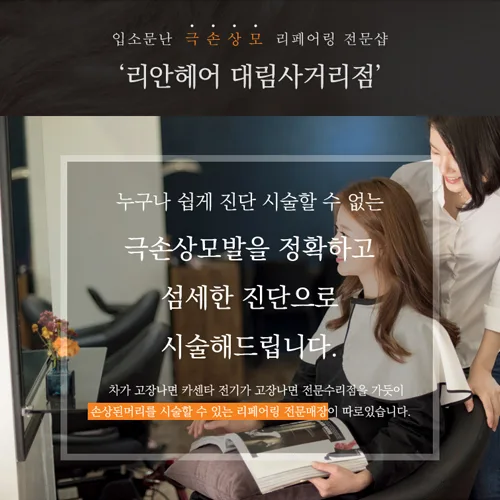 리안헤어 PC · 모바일 화면