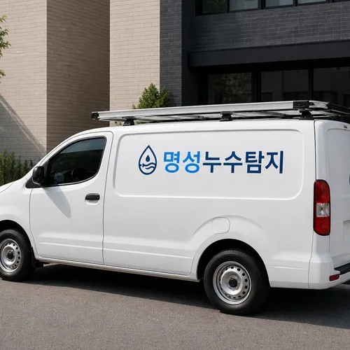 명성누수탐지 로고 · BI 제작 사례